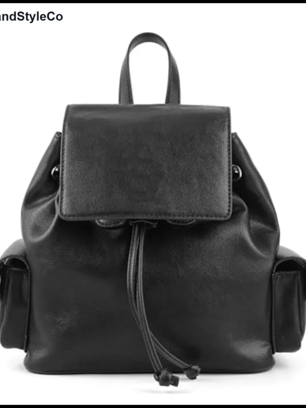 Vegan Leather Mini Backpack Purse for Women - 2-Way Carry, Antique Silver